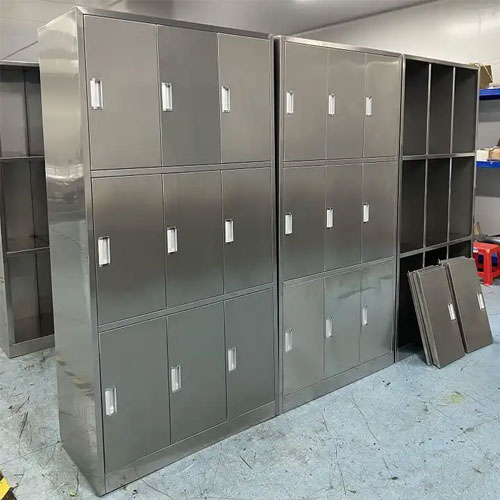 Stainless steel hospital wardrobe