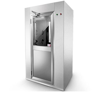 Cleanroom air shower equipment made of stainless steel shall be kept clean