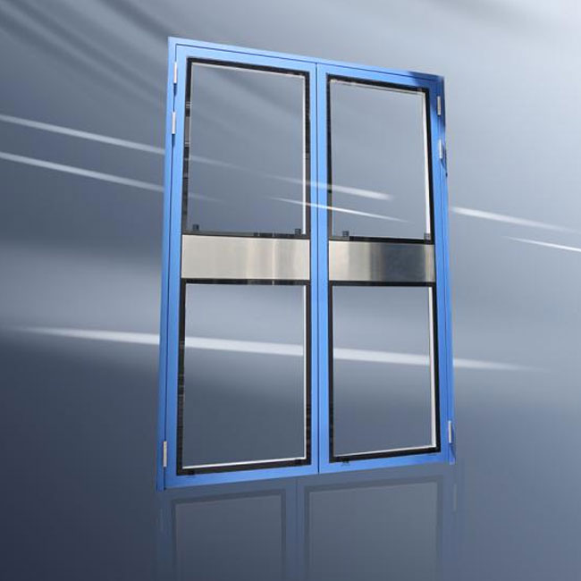 Steel Glass Cleanroom Door