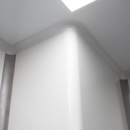 One Piece Cleanroom Circular Corner system