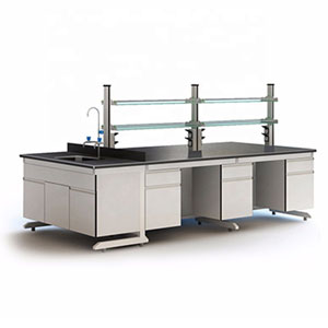 All steel Lab Furnitures Chemical Island Bench Workstation Workbench Laboratory Table