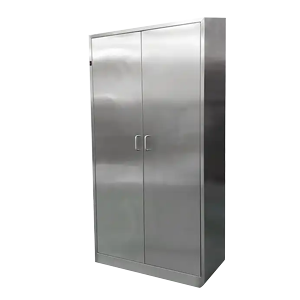 Stainless Steel Hospital Wardrobe with Germicidal Lamp Hospital Furniture Surgery Changing Room Locker