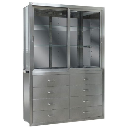 Stainless steel medical cabinet