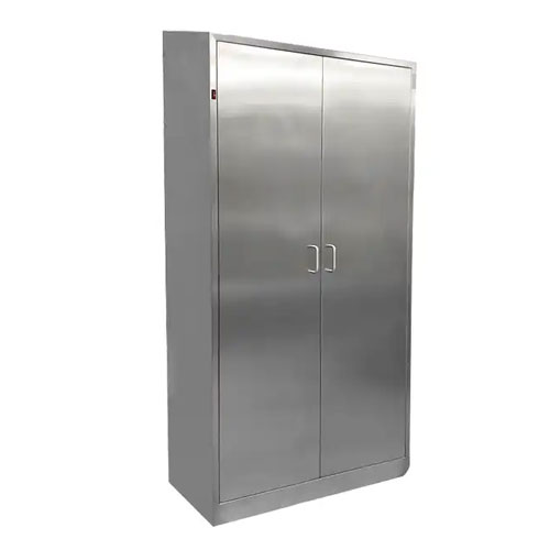 Stainless steel hospital wardrobe