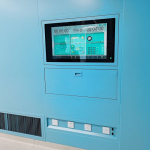 Information panel in front of the operating room
