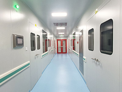 Corridor of Biopharm Cleanroom