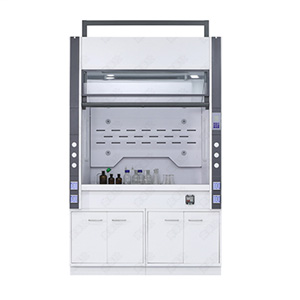 Chemical laboratory fume hood made of metal material