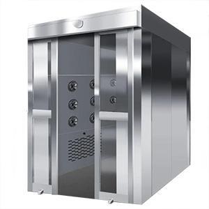 Automatic Sliding Door Air Shower / Stainless Steel Cargo Air Shower