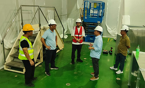 Inspect the construction site